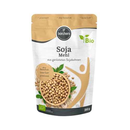 borchers Bio Premium Sojamehl | Vegetarisch und Vegan | Hoher Ballaststoff- und Eiweißgehalt | aus gerösteten Sojabohnen | 350 g borchers Bio Premium Sojamehl | Vegetarisch und Vegan | Hoher Ballaststoff- und Eiweißgehalt | aus gerösteten Sojabohnen | 350 g von borchers