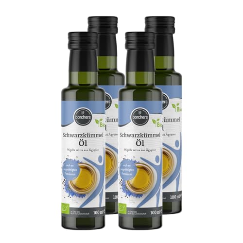 borchers Bio Schwarzkümmelöl | Bio | Vegan | 4x 100ml borchers Bio Schwarzkümmelöl | Bio | Vegan | 4x 100ml von borchers
