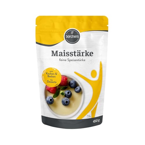 BORCHERS Maisstärke feine Speisestärke 450g, Bindemittel, Vegan, Glutenfrei, zum Backen & Kochen BORCHERS Maisstärke feine Speisestärke 450g, Bindemittel, Vegan, Glutenfrei, zum Backen & Kochen von borchers