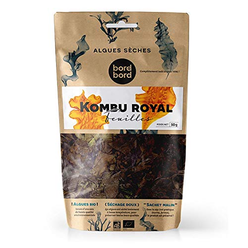 Bord à bord BIO Alge Royal Kombu Blätter 50g aus Frankreich | Saccharina latissima | Getrocknete Algen | Laborgeprüft für Smoothies oder als Trocken-Gemüse, Menge:1 Stück Bord à bord BIO Alge Royal Kombu Blätter 50g aus Frankreich | Saccharina latissima | Getrocknete Algen | Laborgeprüft für Smoothies oder als Trocken-Gemüse, Menge:1 Stück von bord á bord