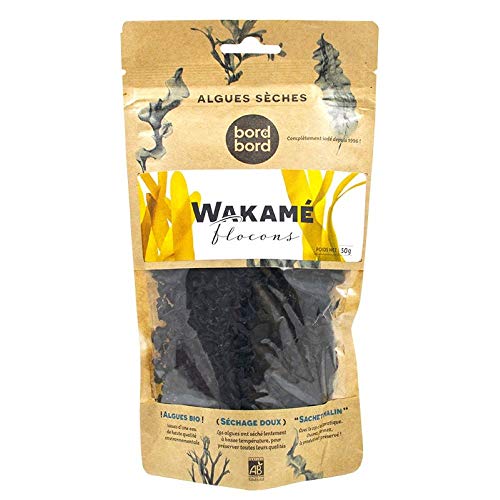 Bord à bord BIO Wakame Flocken 40g aus dem Atlantik | Undaria pinnatifida | Getrocknete Algen | Laborgeprüft für Smoothies oder als Trocken-Gemüse, Menge:3 Stück Bord à bord BIO Wakame Flocken 40g aus dem Atlantik | Undaria pinnatifida | Getrocknete Algen | Laborgeprüft für Smoothies oder als Trocken-Gemüse, Menge:3 Stück von bord á bord