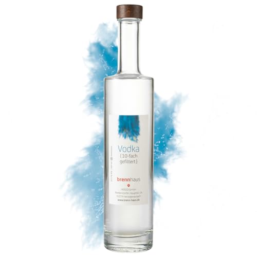 Premium Vodka Mild [500ml] Wodka Geschenk - edler Vodka aus fränkischen Kartoffeln mit süßer Note - Handgefertigt in Mittelfranken - BRENNHAUS von brennhaus