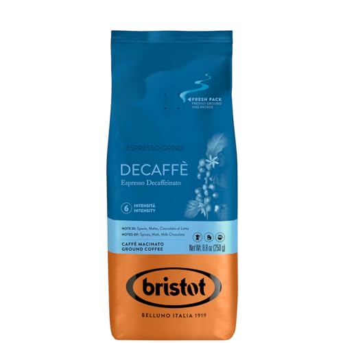Bristot 'Decaffeinato' Espresso gemahlen entkoffeiniert, 250 g Bristot 'Decaffeinato' Espresso gemahlen entkoffeiniert, 250 g von Bristot