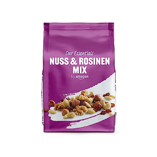 Unsere Essentials Natural Mischung aus Nüssen und Rosinen , 200g (1er-Pack) von by Amazon