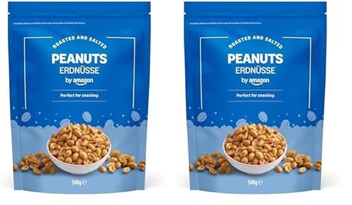 by Amazon Erdnüsse geröstet & gesalzen, 500g (1er-Pack) (Packung mit 2) von by Amazon