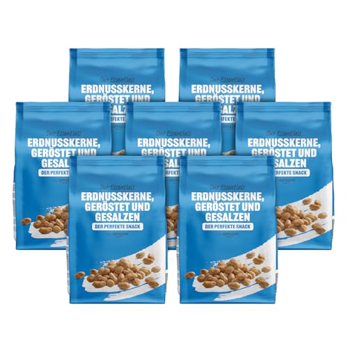 by Amazon Erdnuss kerne, geröstet und gesalzen, 1400g, 7 Packungen mit 200g von by Amazon