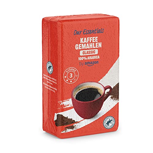 by Amazon Kaffee Classic 100% Arabica, Gemahlener Röstkaffee, Mittlere Röstung, 500g (1er-Pack) von by Amazon