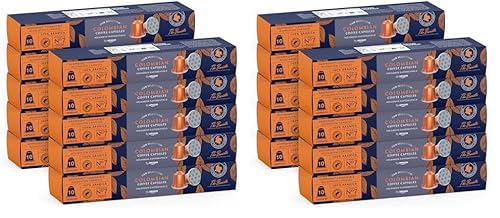 by Amazon Kaffee Nespresso kompatiblen, 100% Arabica Kolumbien Kaffeekapseln, Mittlere Röstung, 100 Aluminium-Kapseln (20 Packungen x 10) - Rainforest Alliance-Zertifizierung von by Amazon