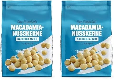 by Amazon MACADAMIA-NUSSKERNE, Ungesalzen 200 g (Pack of 1) (Packung mit 2) von by Amazon