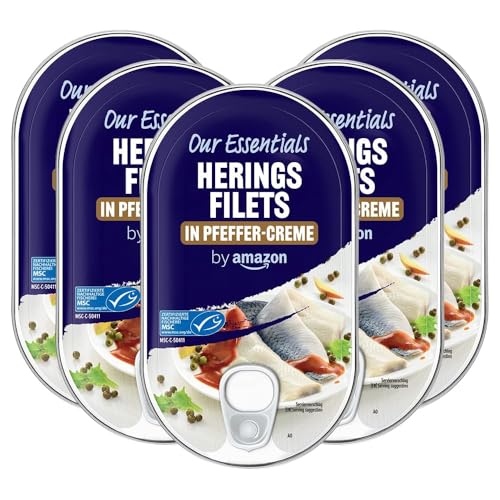 by Amazon MSC Heringsfilets in Pfeffer-Crème, 200g (5er-Pack) von by Amazon