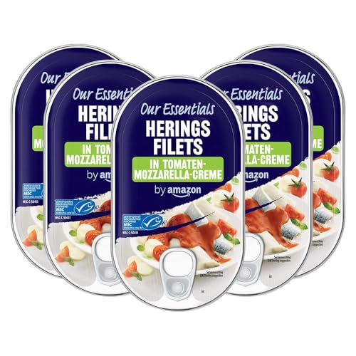 by Amazon MSC Heringsfilets in Tomaten-Mozzarella-Crème, 200g (5er-Pack) von by Amazon