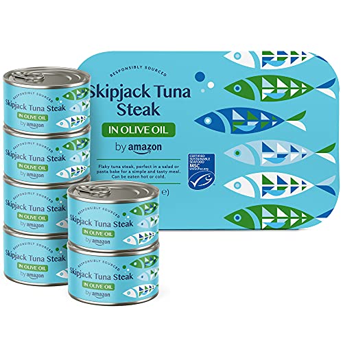 by Amazon Thunfischfilets, geschnitten, in Olivenöl, 195g, 6er-Pack by Amazon Thunfischfilets, geschnitten, in Olivenöl, 195g, 6er-Pack von by Amazon