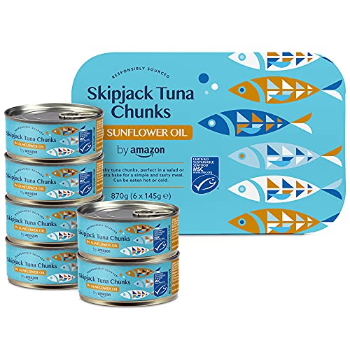 by Amazon Thunfischstücke in Sonnenblumenöl, 145g (6er-Pack) von by Amazon