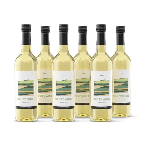 by Amazon 'Fruity White' Spanischer Weißwein Trocken 75 cl (6 Stück) von by Amazon
