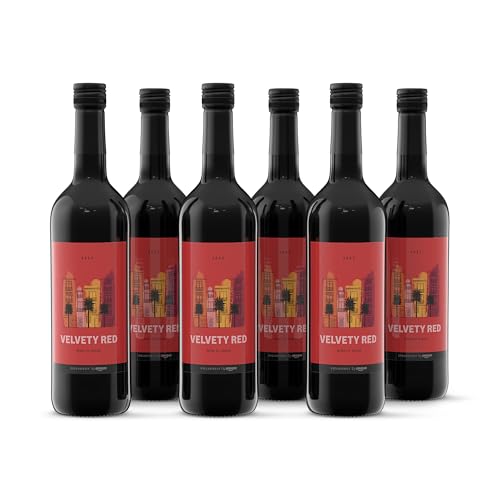 by Amazon 'Velvety Red' Spanischer Rotwein Trocken, 75 cl, 6 Stück von by Amazon