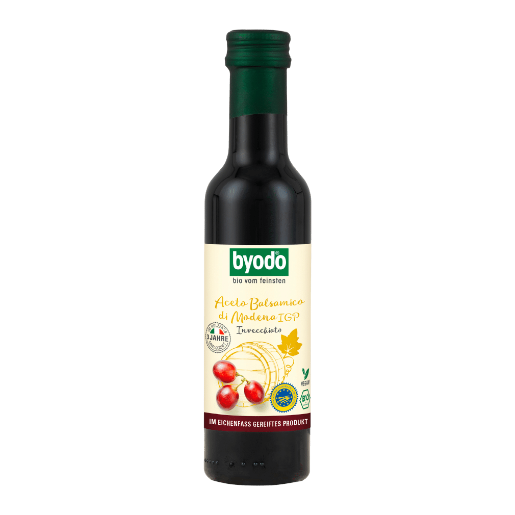 Bio Aceto Balsamico di Modena IGP - Invecchiato, 6% Säure Bio Aceto Balsamico di Modena IGP - Invecchiato, 6% Säure von byodo