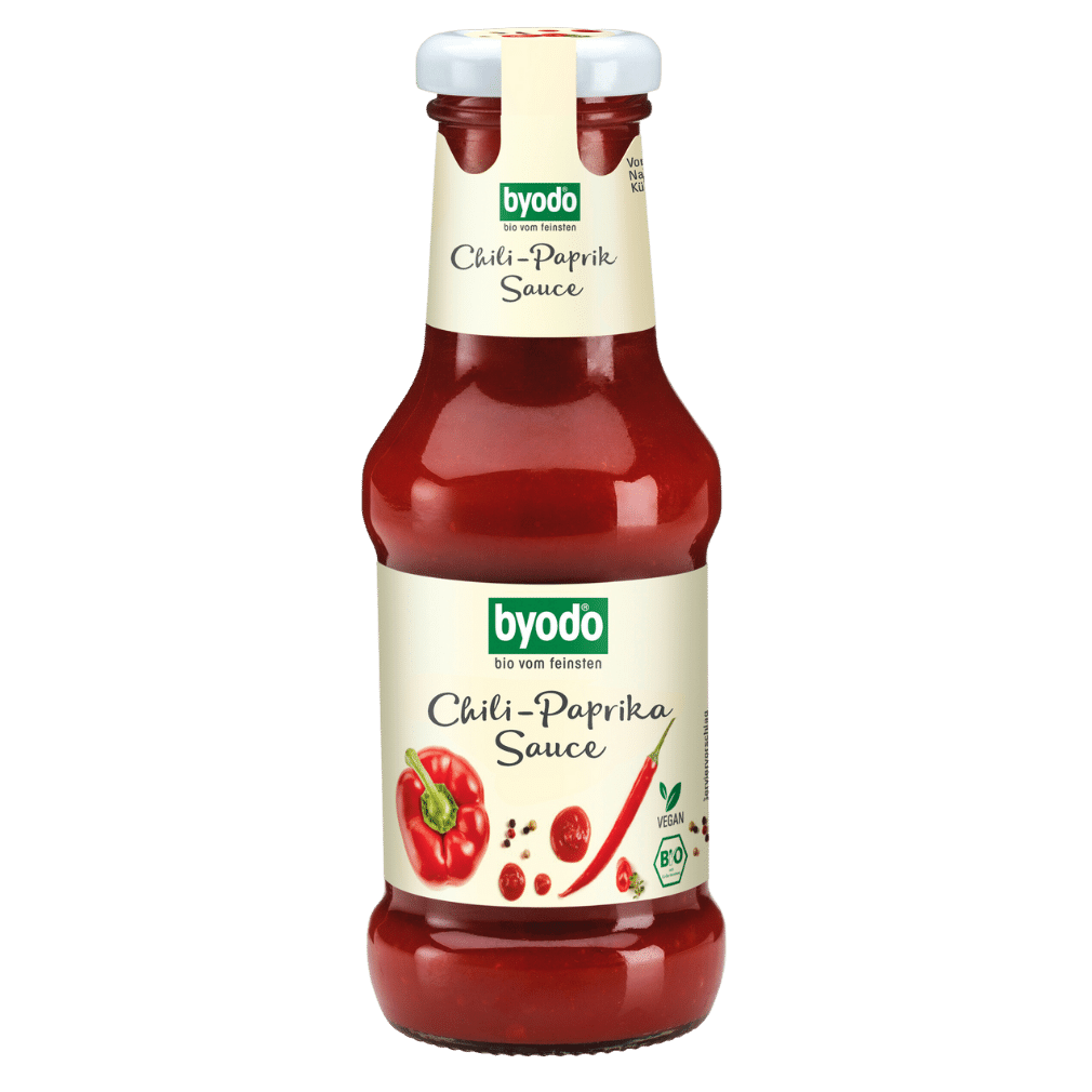 Bio Chili-Paprika Sauce von byodo