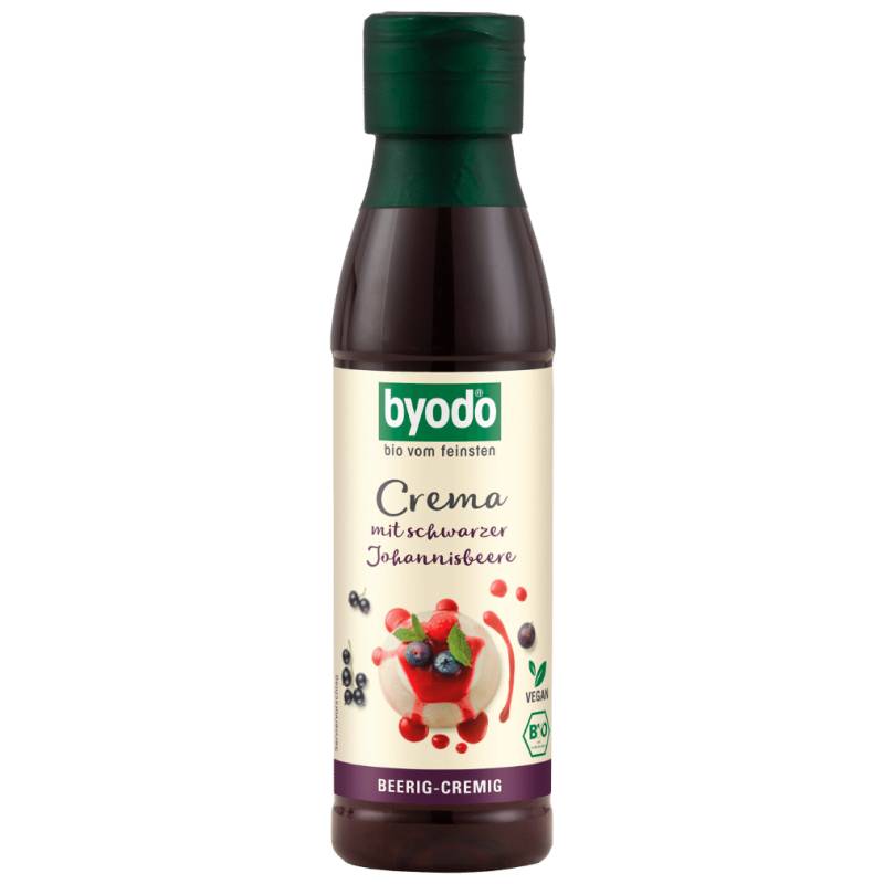 Bio Crema mit schwarzer Johannisbeere von byodo