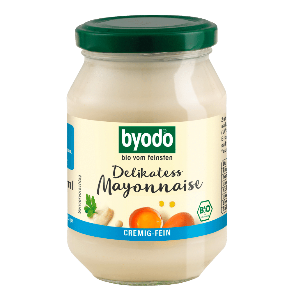 Bio Delikatess Mayonnaise im Glas Bio Delikatess Mayonnaise im Glas von byodo