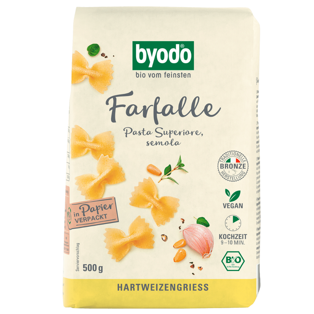 Bio Helle Farfalle, 500g Bio Helle Farfalle, 500g von byodo