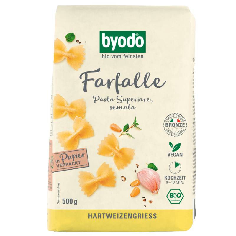 Bio Helle Farfalle, 500g von byodo