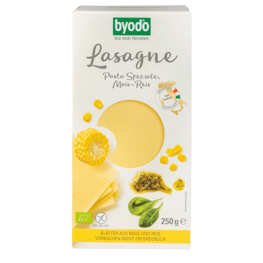 Bio Lasagne Mais-Reis 250g von byodo