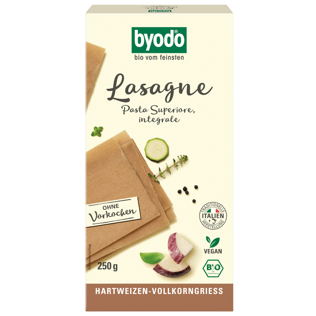 Bio Lasagneplatten, Vollkorn, integrale von byodo