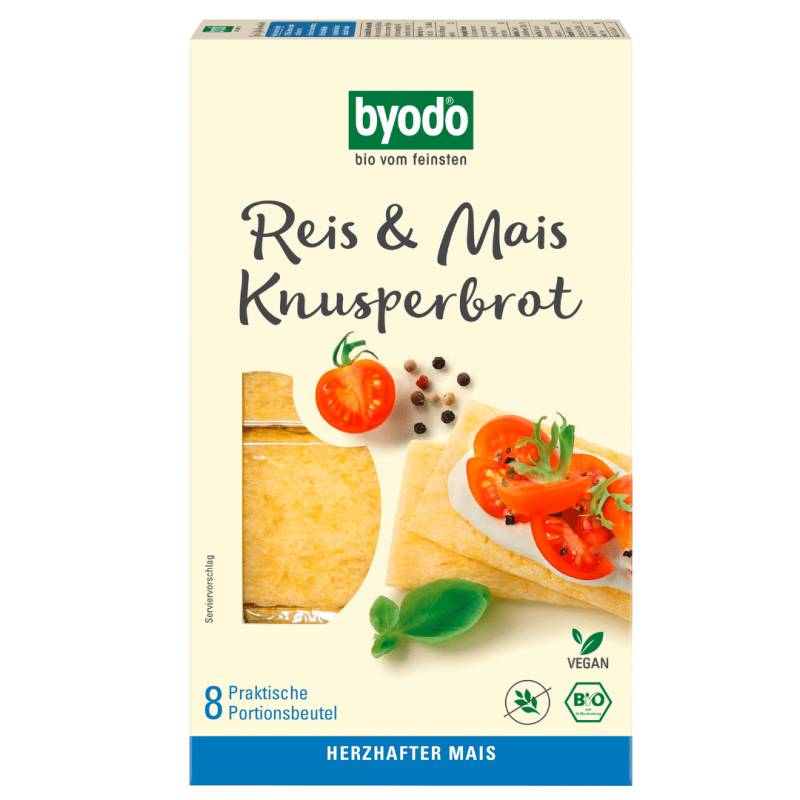 Bio Reis & Mais Knusperbrot, 160 g von byodo