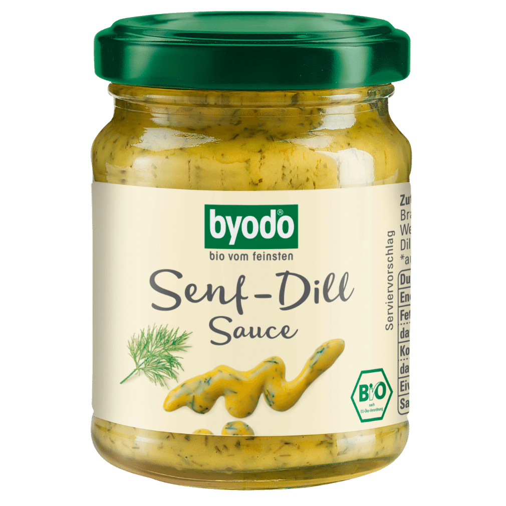 Bio Senf-Dill Sauce von byodo