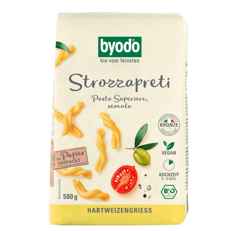 Bio Strozzapreti 500 gr Packung -hell- von byodo