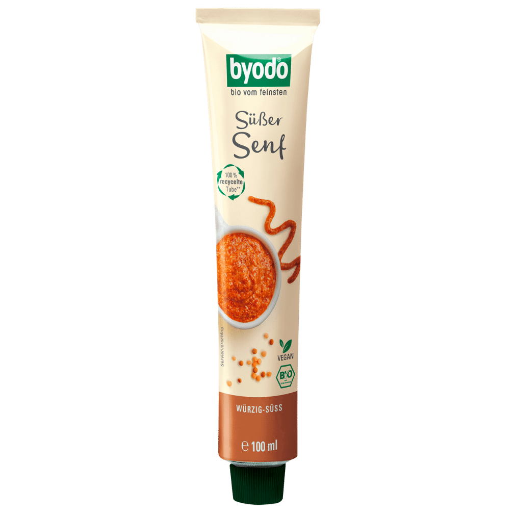 Bio Süßer Senf Tube, 100g MHD 28.03.2025 von byodo