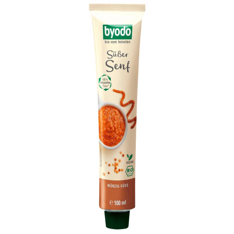 Bio Süßer Senf Tube, 100g MHD 28.03.2025 von byodo