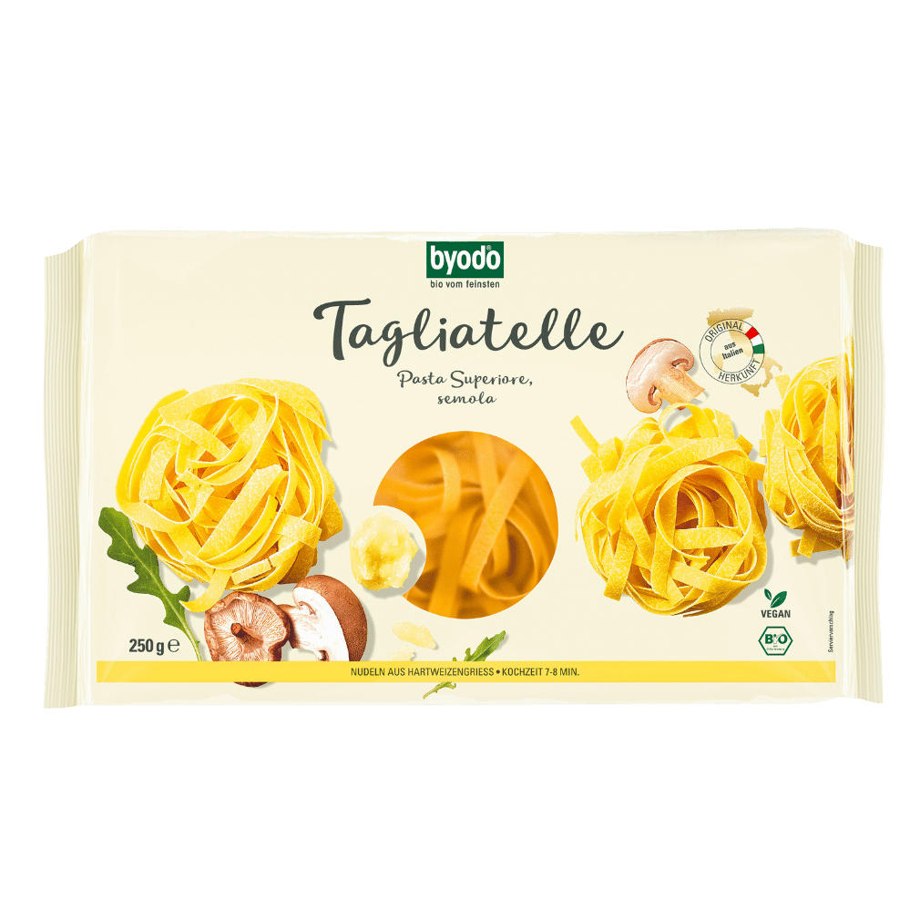 Bio Tagliatelle semola 250g von byodo