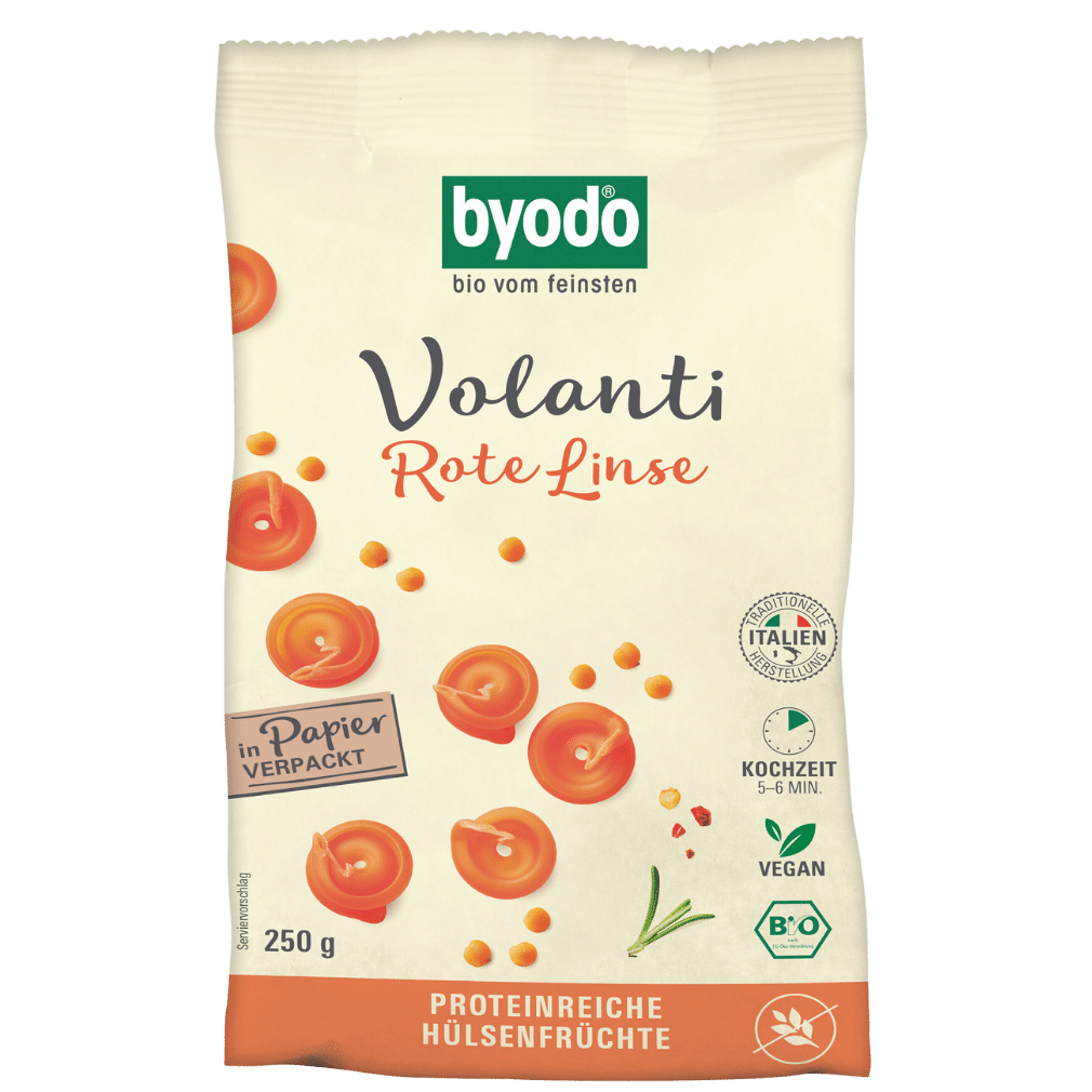 Bio Volanti Rote Linsen 250g Bio Volanti Rote Linsen 250g von byodo