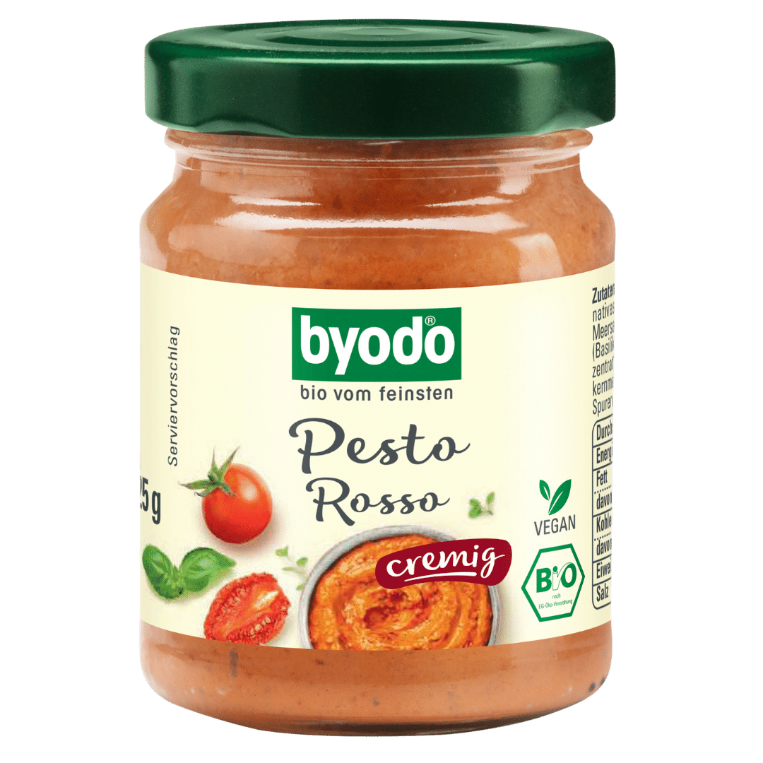 Pesto Rosso cremig, 125 g Pesto Rosso cremig, 125 g von byodo