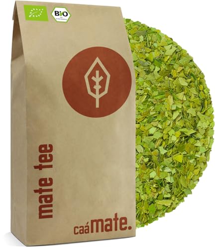 Bio Yerba Mate Tee BIO 200g ● Mateblätter pur ● frisch & grün ● fair, ökologisch & luftgetrocknet ● organic Yerba Mate ● kontrolliert, zertifiziert & abgefüllt in Deutschland von caámate.