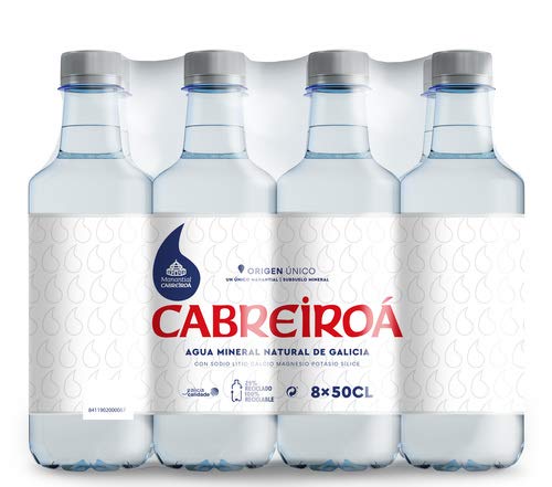 Cabreiroa Mineral Wasser 8x500ml (Pack 8 Flaschen) von cabreiroa