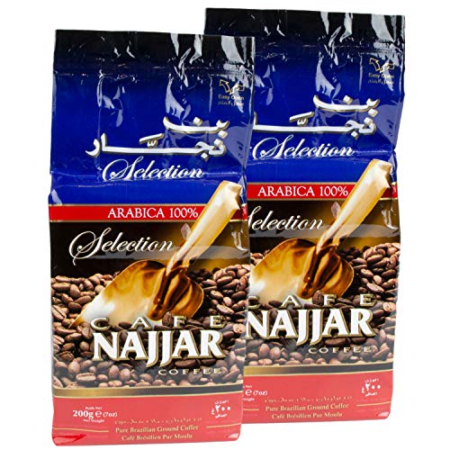Najjar - Arabischer Mokka Kaffee gemahlen im 2er Set á 200 g Packung von café najjar