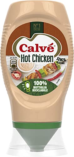 3x Calve Calvè Salsa Hot chicken Fritessoße Soße Sauce squeeze 250ml von calvè