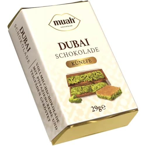 Dubai Chocolate, with Kadayif and Pistachio Filling, Made with Belgian Milk Chocolate, 29g (1 piece) von cann
