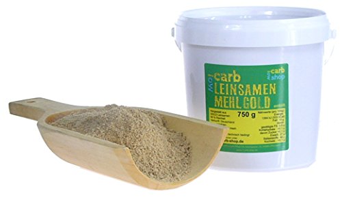 -Carb funktionaler Mehlersatz für die Low-Carb-Küche: GOLD Leinsamenmehl (entölt) 750g von -carb