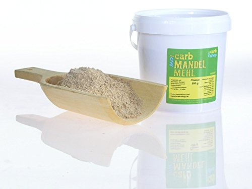 -Carb besonders ballaststoffreiches Mehl für die Low-Carb-Küche: Mandelmehl Classic entölt (500 g) von -carb