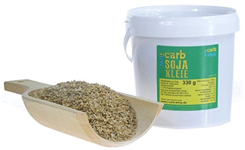 -Carb stark reduzierter Kohlenhydratanteil im Vergleich zu Weizenkleie: Sojakleie (330g) von -carb