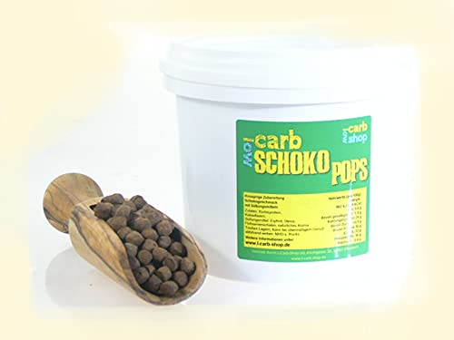 -carb schokoladige, knusprige Low-carb-Knabberei: SchokoPop Zuckerfrei, Getreidefrei, Kalorienarm, High Fiber, High Protein (250 g) von -carb