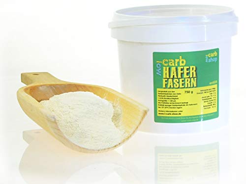 -carb Mehlersatz und hochertige Faserprodukte für die Low- Carb-Küche: Haferfasern (750 g) von -carb