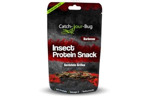 Gewürzte Grillen - Insekten zum Essen/Insect Protein Snack: BBQ / 15 g Grillen von Catch-your-bug von catch-your-bug