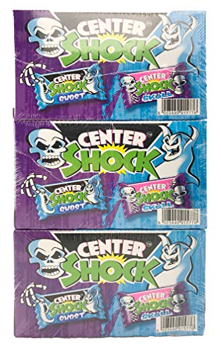 Center Shock Scary Mix: 3 Boxen mit 100 Kaugummis, extra-sauer, Zufallsgeschmack von Center Shock