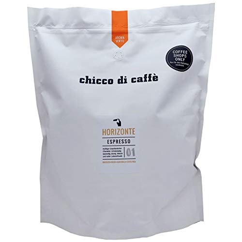 chicco di caffè | Espresso Horizonte | ganze Kaffeebohnen | 2,5 kg Großpackung | 70% Arabica - 30% Robusta | schonend geröstet chicco di caffè | Espresso Horizonte | ganze Kaffeebohnen | 2,5 kg Großpackung | 70% Arabica - 30% Robusta | schonend geröstet von chicco di caffè