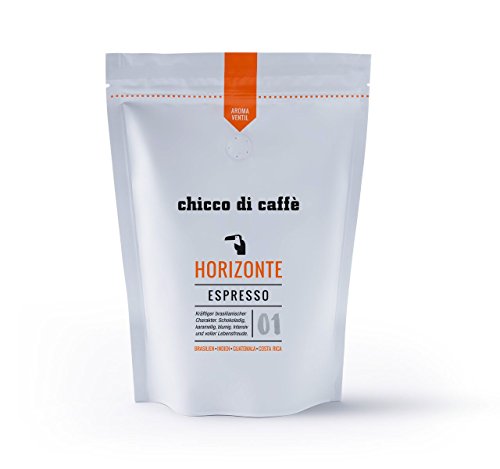 chicco di caffè I Espresso Horizonte I ganze Kaffeebohnen I 70% Arabica - 30% Robusta I schonend geröstet von chicco di caffè