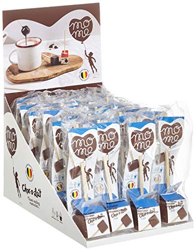 Choc-o-lait Trinkschokolade am Stiel - Milchschokolade 24 Sticks, 1er Pack (1 x 792 g) von choc-o-lait